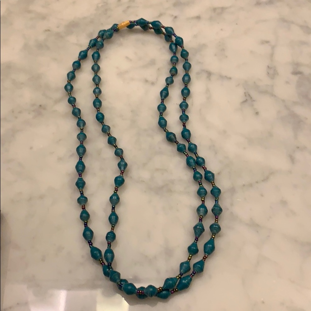 Handmade Ugandan beaded necklace